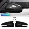 1 пара сменных карбоновых накладок на зеркала для Hyundai IX25 2020-2025, глянцевые черные боковые крылья, модифицированные крышки зеркал заднего вида
