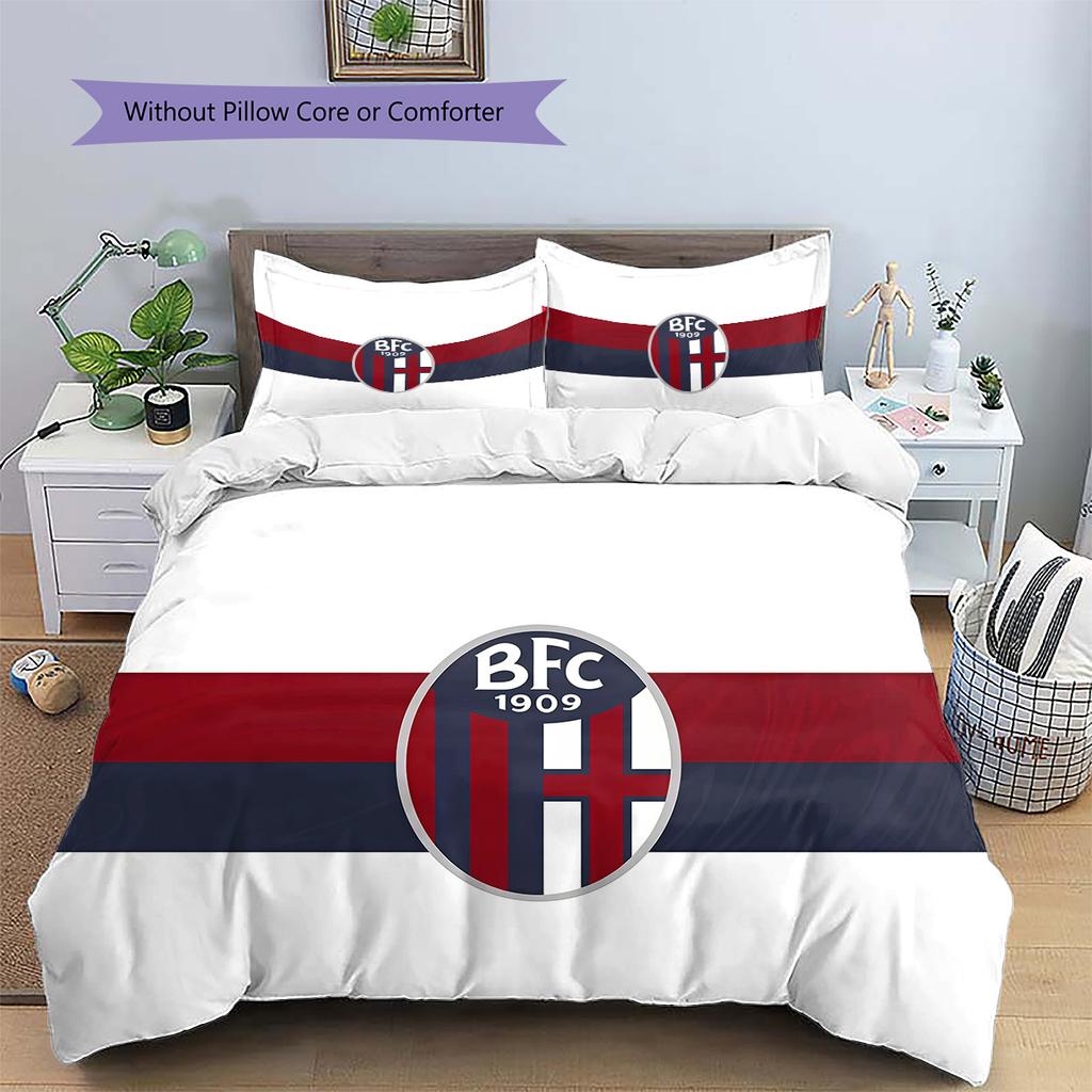 Bologna2 Pattern Bedding Quilt Set Home Decoration Gift (1 * duvet cover + 2 * pillowcase without core)
