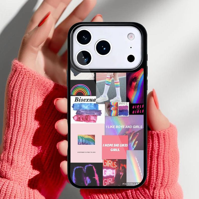 Чехол-бампер Pride Радужный для iPhone 17 Air 16e 15 14 13 Pro Max Задняя крышка для 12 11 Pro Coque
