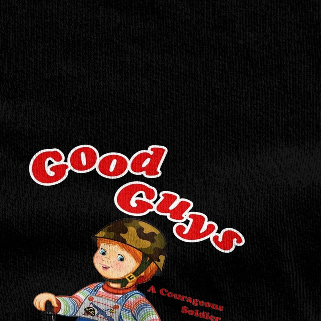 Футболка Good Guys Soldier Child's Play Chucky Merchandise для мужчин и женщин, кукла Чаки в стиле ужасов 80-х, винтажные хлопковые футболки с графическим принтом
