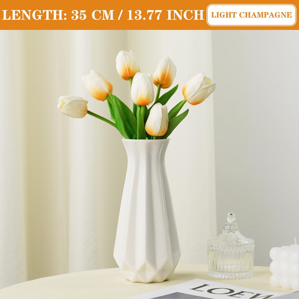 3 шт. Искусственный букет тюльпанов Реалистичные цветы на длинном стебле для свадебного декора сада Домашняя ваза Центральный элемент Подарок на День матери