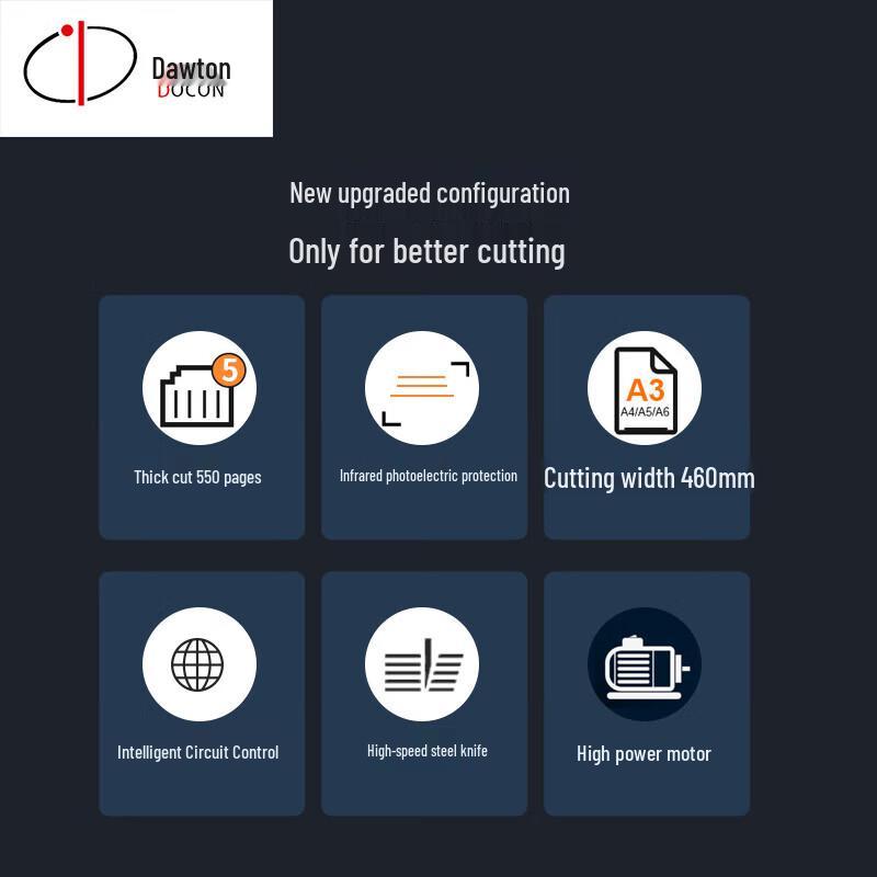 Электрический бумагорезательный станок DOCON DC-8546K формата A3 с ЧПУ