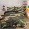 Fashion Camouflage Pattern Duvet Cover Digital Printing Bedding Three-Piece Set