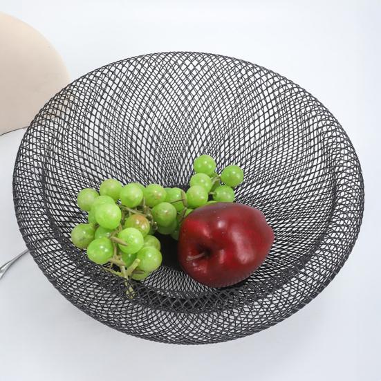 Fruit Plate with Built-in Drainage Holes Bird Nest Design Fruit Basket Kitchen Counter Dining Table Home Decor