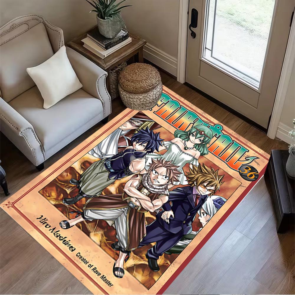 Fairy Tail Adventure Floor Rug Office Rug Design for Study room Hallway Dormitory Foyer Anti-slip Rug Office home decor