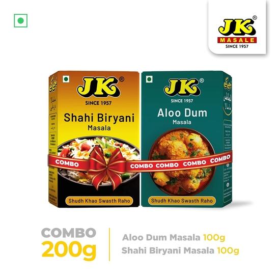 JK ALOO DUM Масала 100 г + BIRYANI Масала 100 г (Упаковка из 2 шт.) | Смешанные специи| Индийская смесь специй