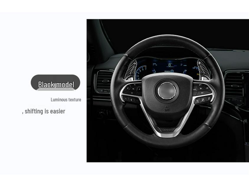 True Carbon Fiber Steering Wheel Paddles for Jeep Grand Cherokee Dodge (Pre-2019)
