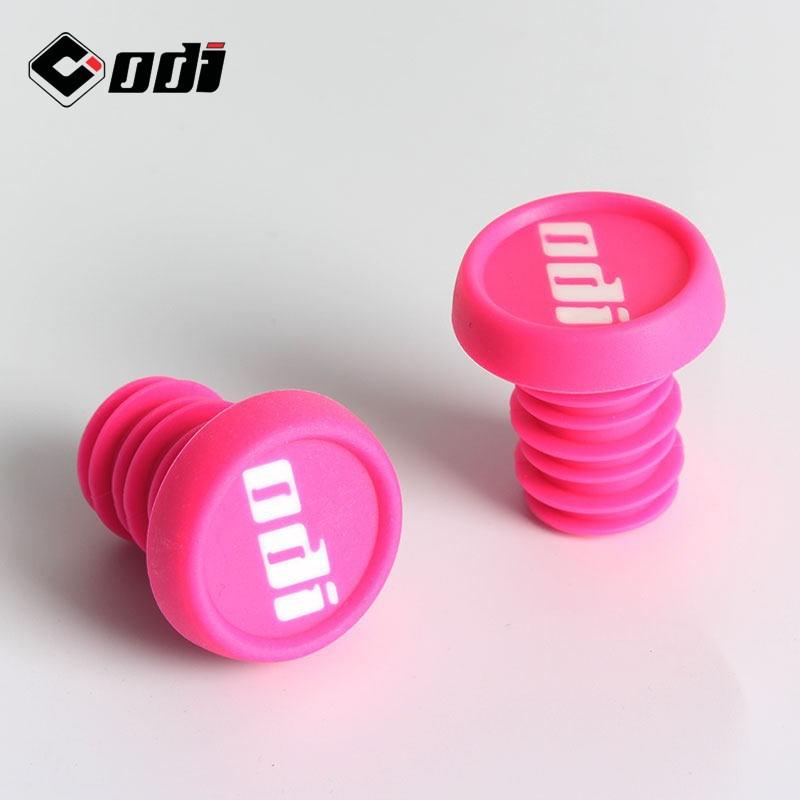 ODI Bicycle Handlebar Plugs MTB BMX DH FR Folding Bike Scooter Balance - Rubber End Caps In 7 Colors