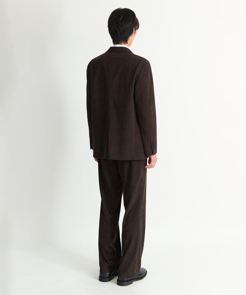 NONBLANK Corduroy Flare Fit Slacks_Dark Brown