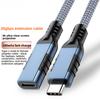 Type-C Male to Female Extension Cable USB3.2 Gen2 20Gbps High Speed Data Cord Support 8K Screen Cast OTG Adapter For Laptop Phone Docking Station