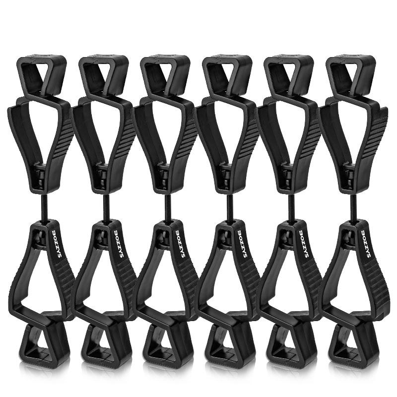BOZZYS Plastic Safety Gloves Clips for Work Glove Holders Anti-Drop Clamp Outdoor Grabber Construction Gloves Holder