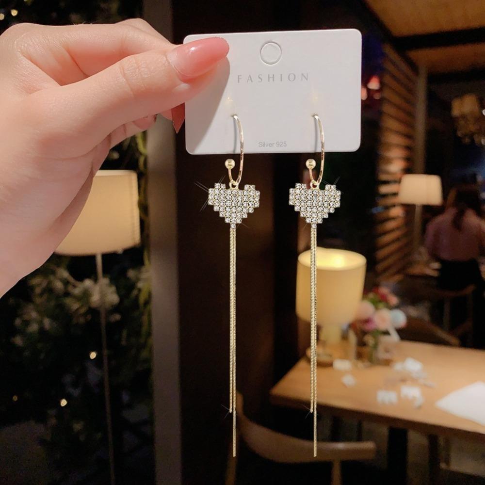 Серьги с кисточками из стразов, серьги для помолвки с кисточками, горячая распродажа, ювелирные изделия, мода