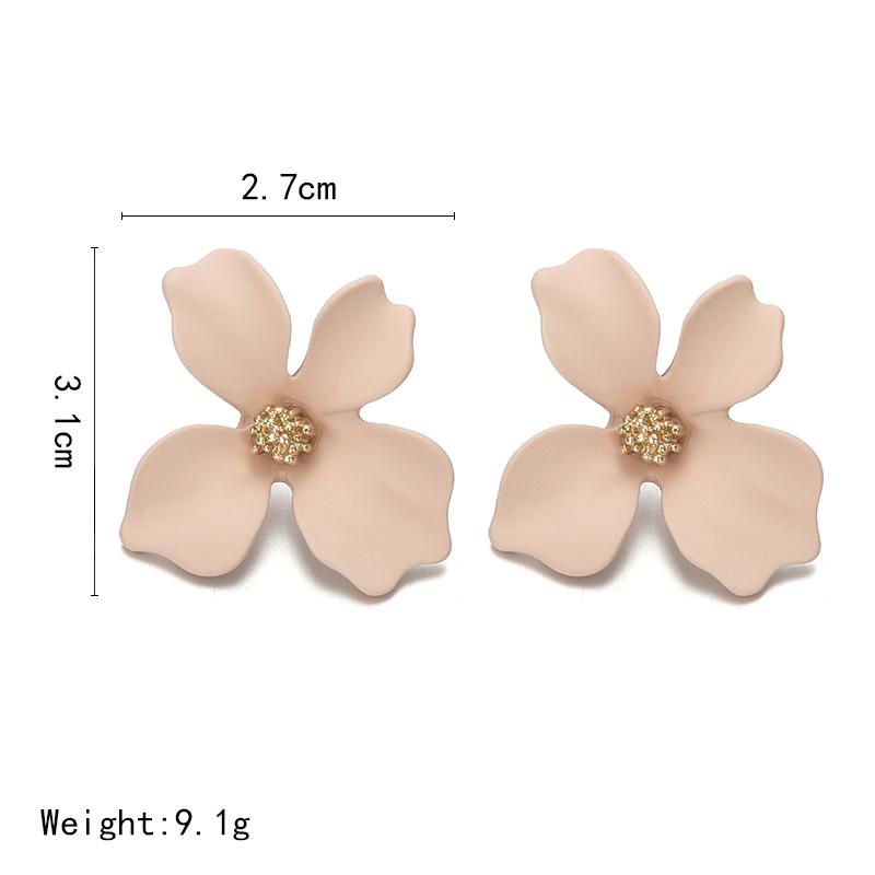 Милые серьги-гвоздики в корейском стиле с цветком для женщин, сладкие серьги Femme Brinco Jewelry