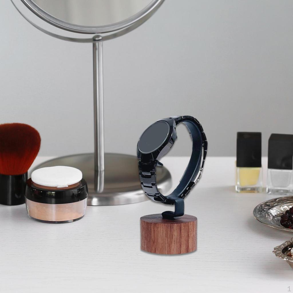 Shop Watch Stand Bracelet Holder Organization Wooden Base Wrist Jewelry Display Rack