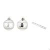 Set De 8 Boules De Noël Décor Carreaux Argent 6 Cm