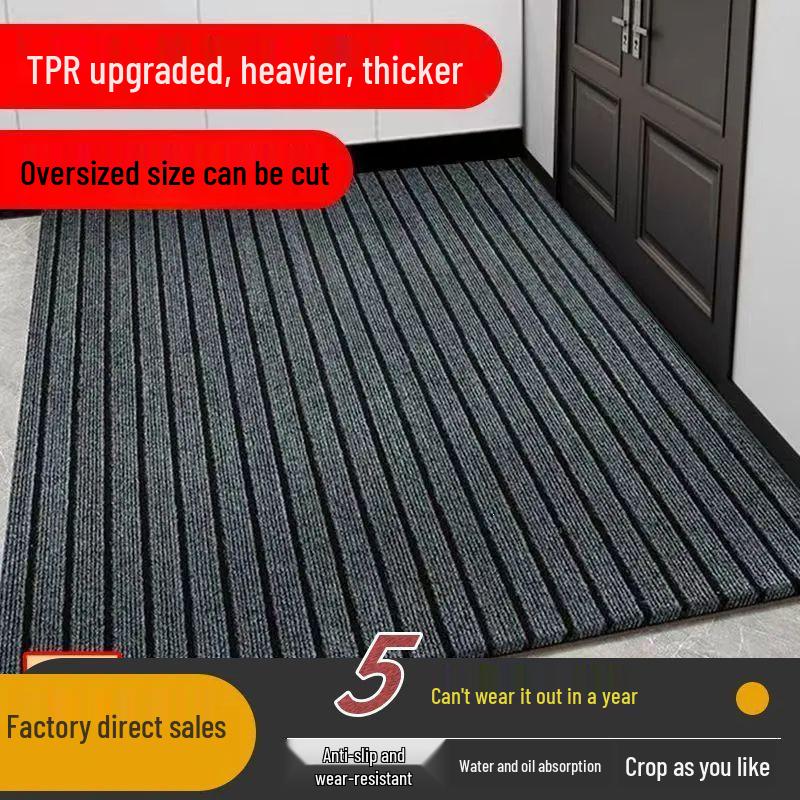 Non-Slip Commercial Entrance Mat - Water-Absorbing Thick Carpet for Doorway, Hotel, Hallway, or Kitchen