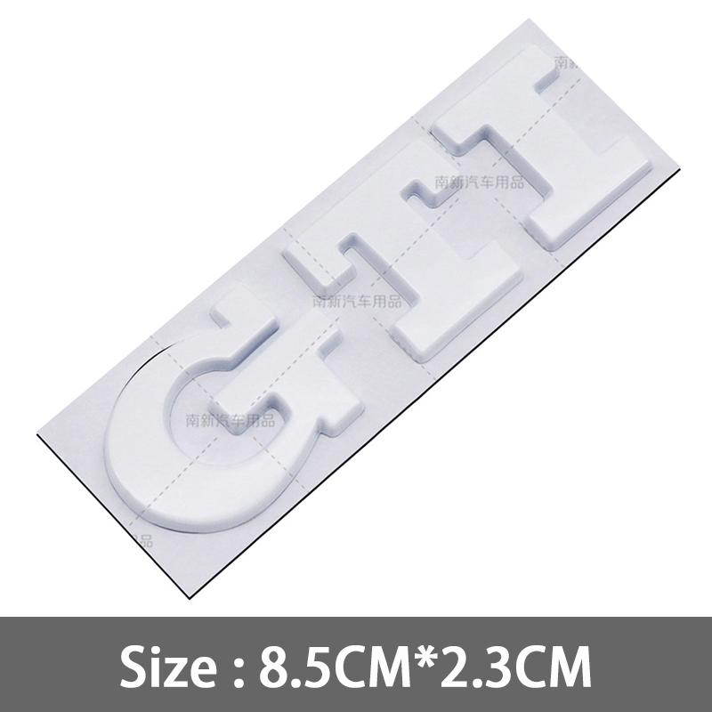 BSC1 VW 2026 Hot 1pcs 3D Metal GTI Badge Car Rear Trunk Emblem Stickers for Volkswagen Golf GTI mk2 mk3 mk4 mk5 mk6 mk7 mk8 Polo Auto ku2