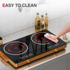 Электрическая керамическая индукционная и инфракрасная плита высокой мощности с тремя конфорками