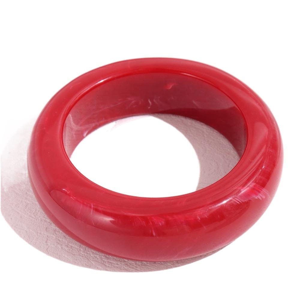 Vintage Acrylic Bangle Smudging Retro Hand Ring Unique Wide Bracelet  Decoration