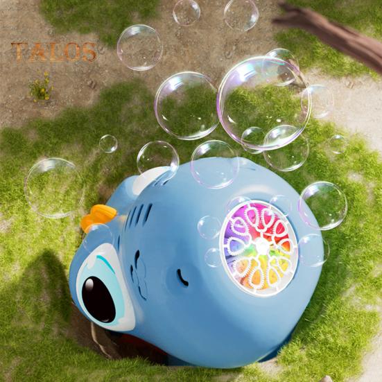 Dinosaur Bubble Machine for Kids Rechargeable Bubble Maker with Lights Portable Outdoor Toys for Toddlers 3-6 Year Old Boys Girls