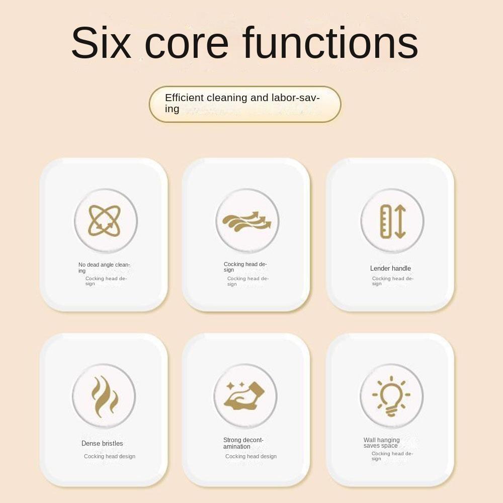Настенная S-образная угловая щетка для зазоров с мягкой щетиной, туалетная щетка, чистящие инструменты, аксессуары