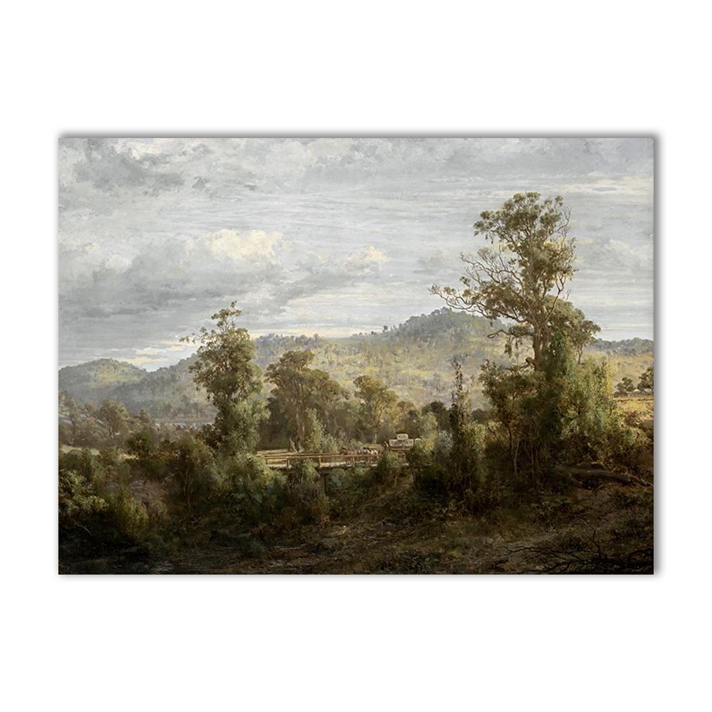 Винтажная галерея, настенный плакат с принтом, декор для комнаты, скандинавский французский деревенский пейзаж, холст, картины для гостиной, украшение для дома