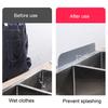 Water Deflector Thickened Splash-resistant Oil-Proof Strong Suction Cup Kitchen Sink Splash Guard Sink Flap Block Water Barrier Separate Baffle