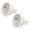 2pcs MR11 LED Light Bulbs AC12V 3W 300LM High Brightness Spotlight Bulb for Clothing Stores Landscape Warm Light 2700K