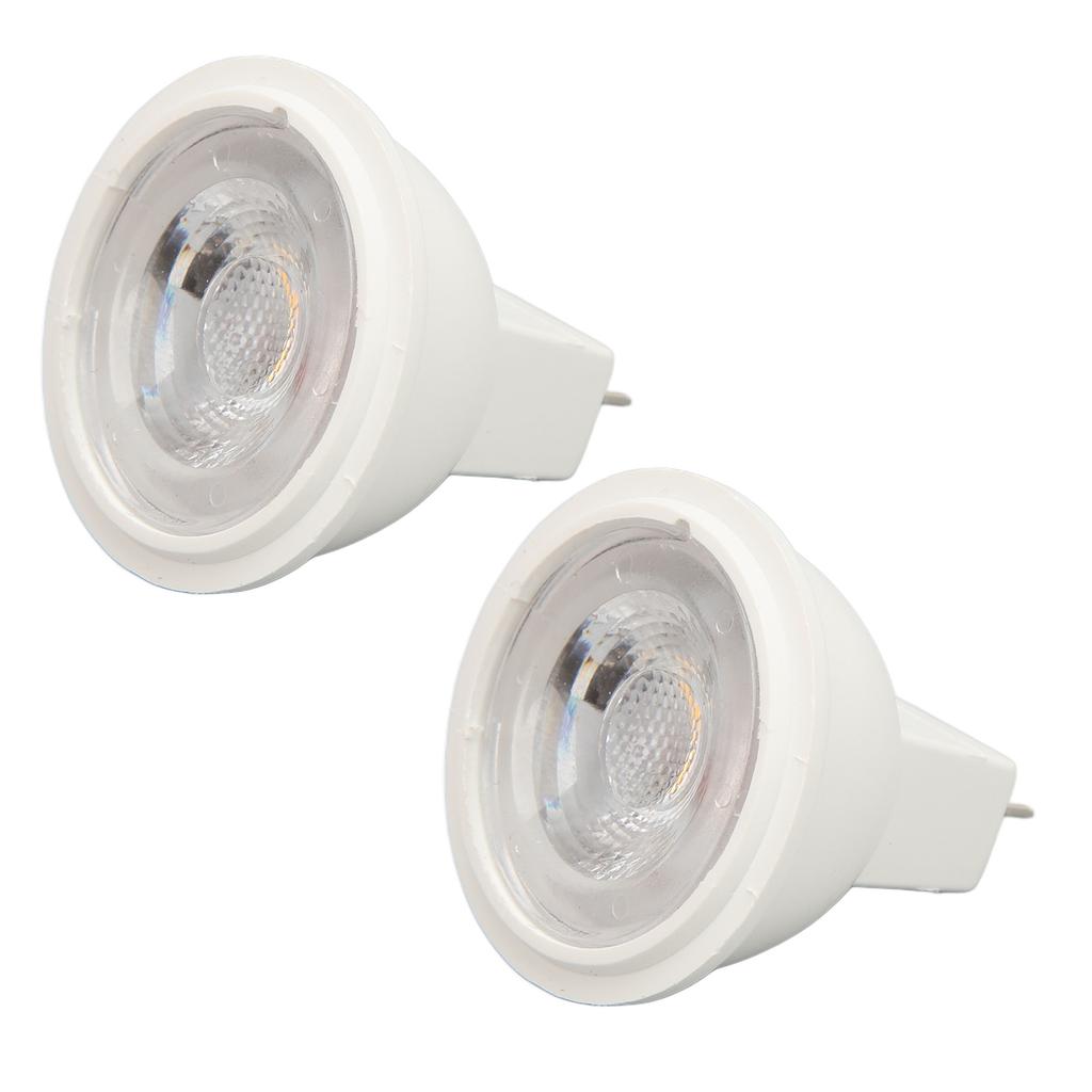 2pcs MR11 LED Light Bulbs AC12V 3W 300LM High Brightness Spotlight Bulb for Clothing Stores Landscape Warm Light 2700K