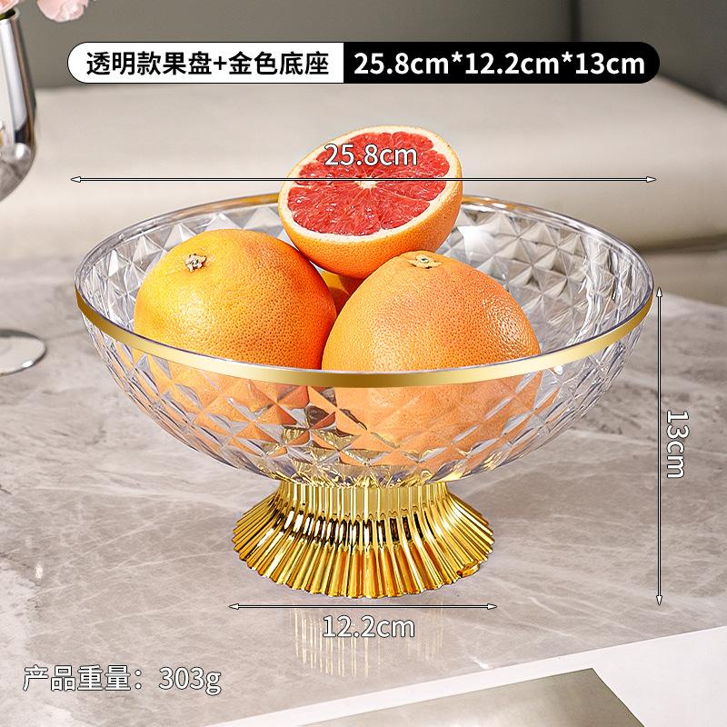 Кухонные фруктовницы большой емкости Пластиковая тарелка для сухофруктов Закуски Конфеты Сервировочный поднос с дренажем Посуда