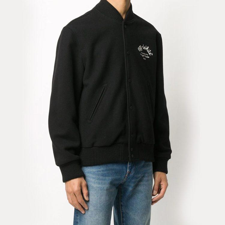 OFF WHITE Куртка-бомбер со стрелками OMEA224E20FAB0011001