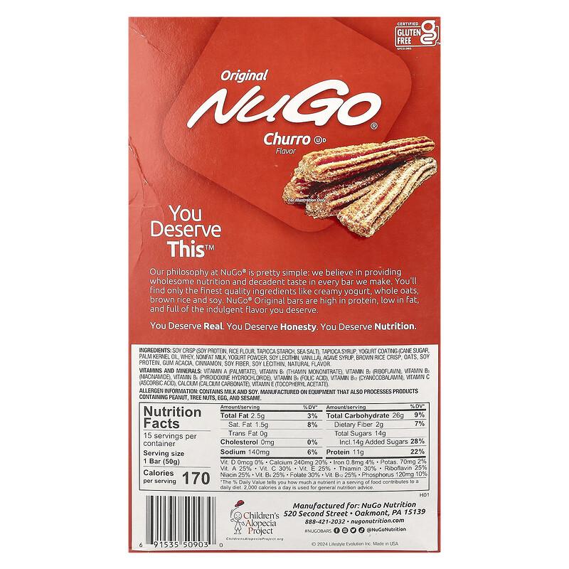 Original, Protein Bars, Churro , 15 Bars,1.76 oz (50 g) Each