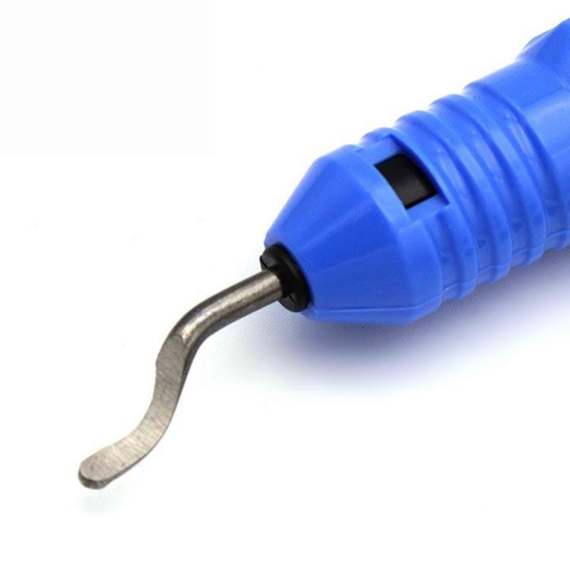 Deburring Tool Kit Edgebanding Tool with 10pcs Deburr Blade Chamfering and Trimming Scrapers Rotary Burr Removal Blade