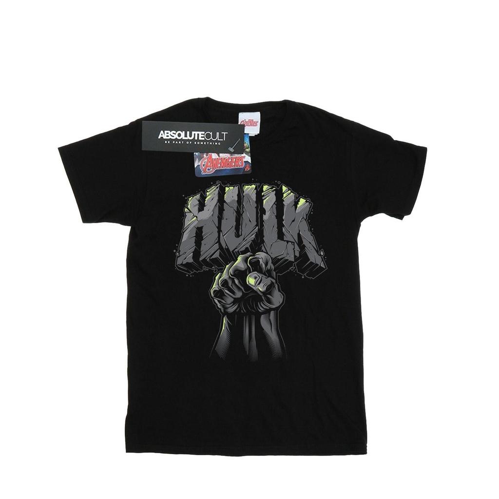 Marvel Womens/Ladies Hulk Punch Logo Cotton Boyfriend T-Shirt