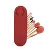 Portable Travel Silicone Cosmetic Makeup Brush Holder Bag Cover Case Pouch Purse Organizer Container with Magnet Closure