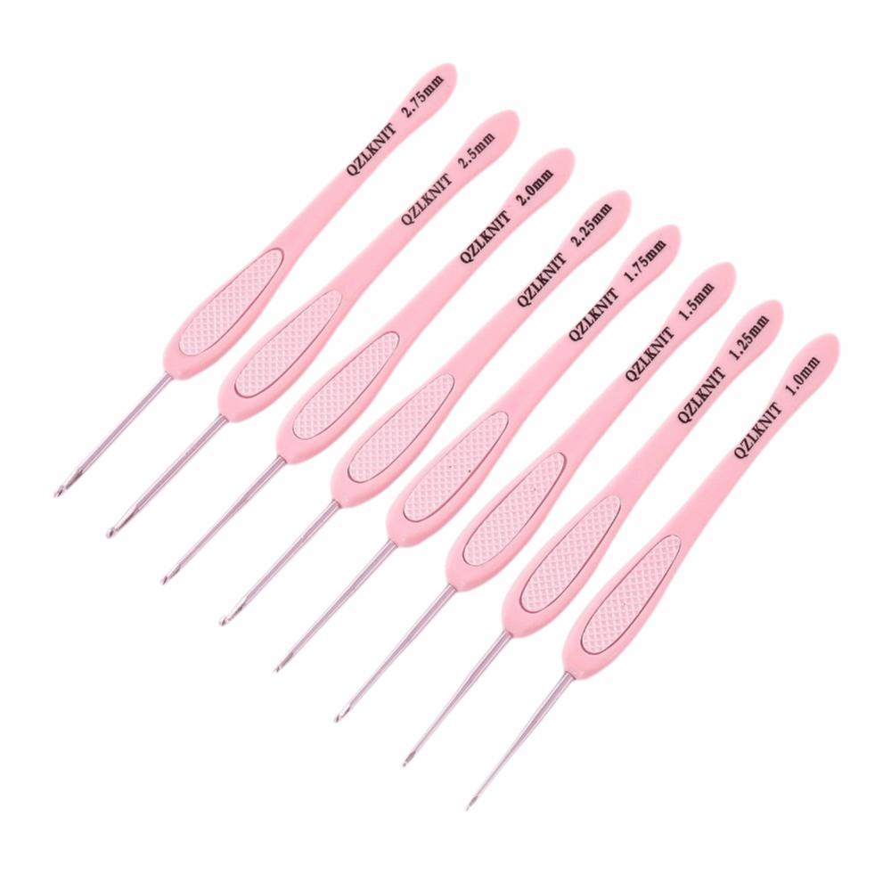 8pcs 8 Sizes Knitting Needles 2.5-6mm Aluminum Crochet Hooks Crochet Hooks For Grandmothers