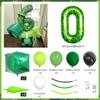 40inch green pixel digital set water droplet balloon 4D square aluminum film balloon birthday decoration game party decoration