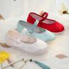 Women's Hanfu Shoes - Spring/Summer, Flat Zen Embroidered, Low Heel Ethnic Style for Tea Artists