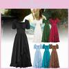 Medieval Renaissance Lady Gown Dress Cosplay Decoration Costume Performance Set