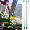 10Pcs Plant Support Stakes Slot Design Easy To Use Versatile Application Indoor Outdoor Single Plant Stem Flower Support Rods with Support Ring Cage