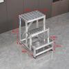 JINGGENG Industrial Aluminum Mobile Platform Ladder