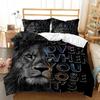Felid Cats Lion Animal Footprints Leopard Duvet Cover Bedding Set Comforter Linen Pillowcases Gift Single Double King Queen