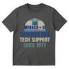 Providing Sarcasm and Tech Support Since 1977 Graphic Tshirt Unisex Women Clothing Summer Cotton Oversized Short Sleeve T Shirts