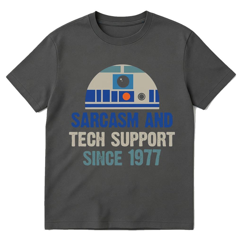 Providing Sarcasm and Tech Support Since 1977 Graphic Tshirt Unisex Women Clothing Summer Cotton Oversized Short Sleeve T Shirts