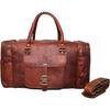 Men's Leather Duffel Travel Gym Weekend Overnight Vintage Bag 18X9X9 Inch