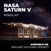 Ugears NASA Saturn V 70257 Wooden Puzzle, No Glue or Tools Required, 3D Puzzle for Adults