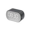 Digital Alarm Clock with Bluetooth Speaker, Compact Alarm Clock for Heavy Sleepers with Dual Alarms, Mirrored LED Display, and Hands-Free Calling.