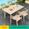 Outdoor Aluminum Striped Dining Set