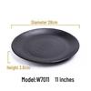 Melamine Black Imitation Porcelain Plate - Versatile Dish for Hot Pot, Barbecue, and Cold Dishes