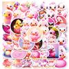 50 Pink Duck Cute Stickers Children'S Diy Notebook Skateboard Guitar Notebook Waterproof Stickers